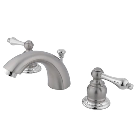 Kingston Brass KB947AL Victorian Mini-Widespread Bathroom Faucet, Nickel/ Chrome KB947AL